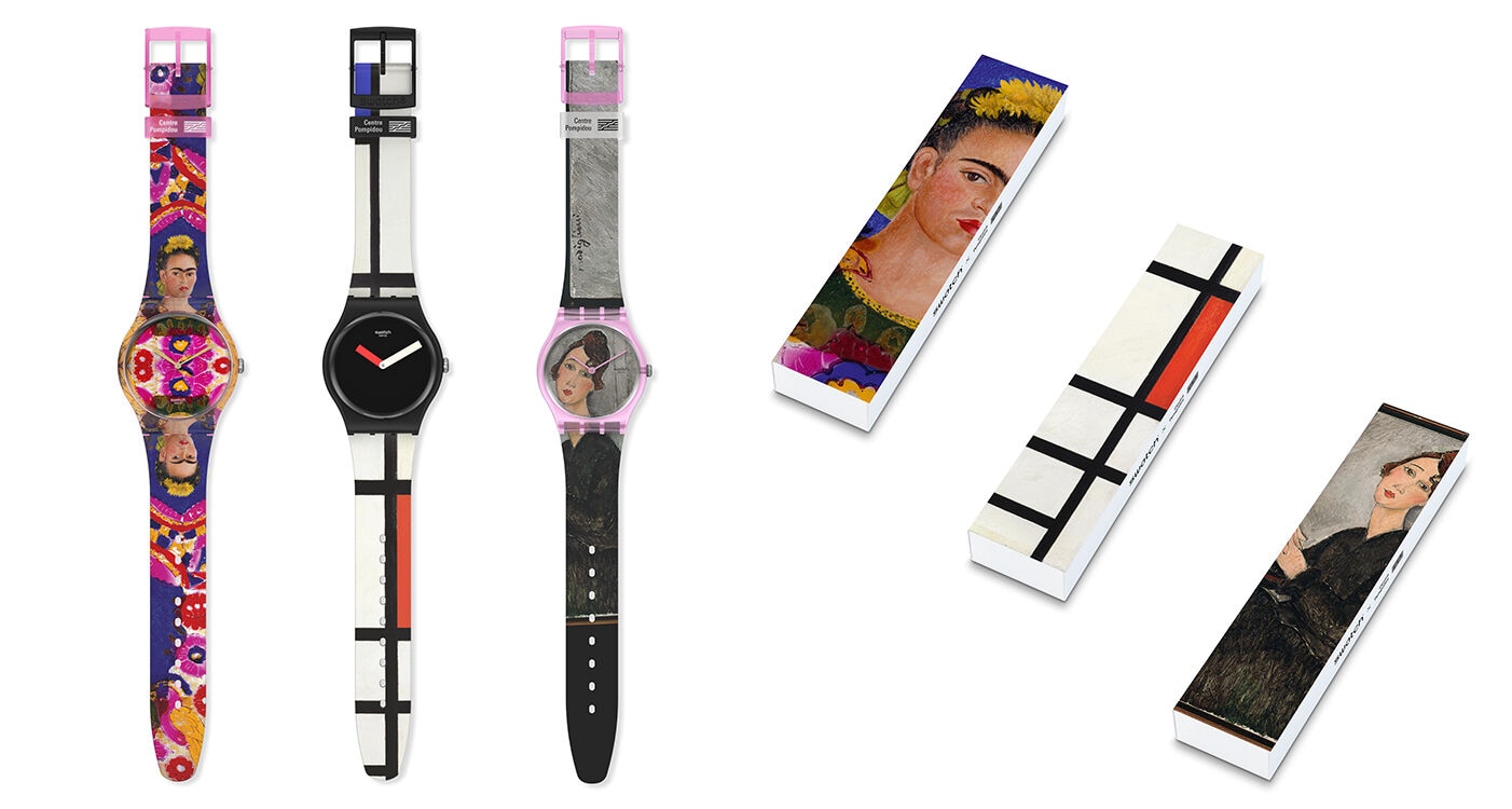 3 watches that came from the Swatch x Centre Pompidou collaboration 