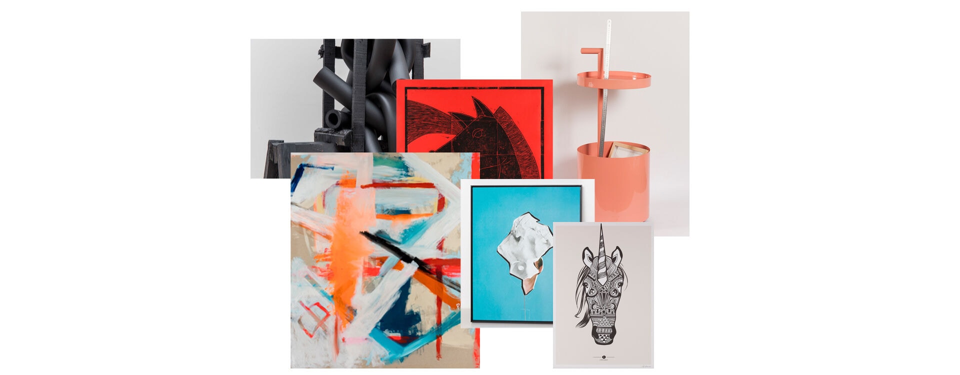 Artworks mosaic retrieved from the virtual museum of the Swatch Art Peace Hotel