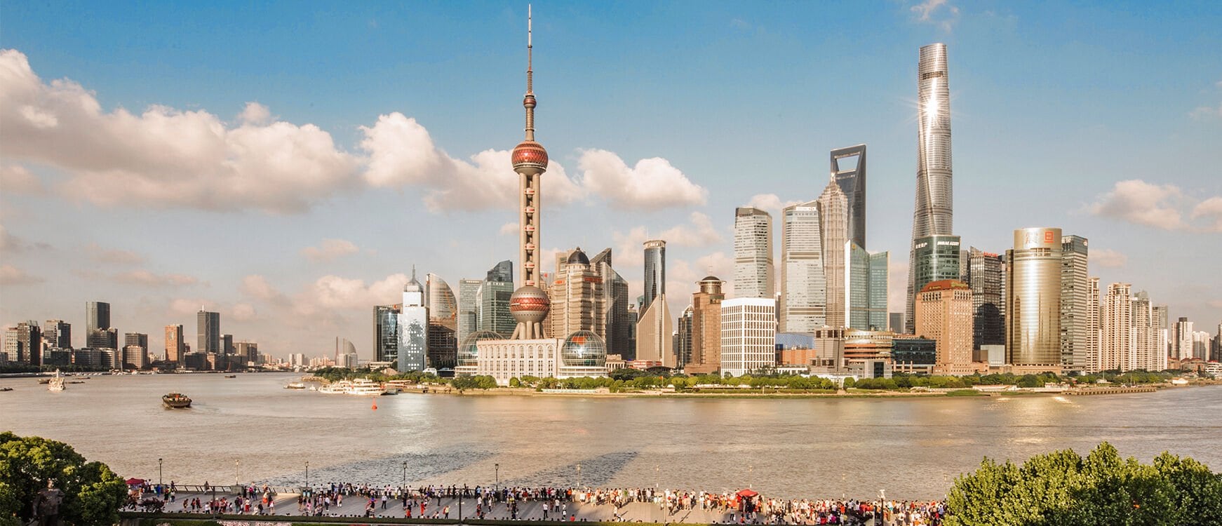 View of the Bund in Shanghai 
